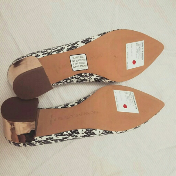 *NEW* Rebecca Minkoff Snake Print Midi-heels - Picture 4 of 4